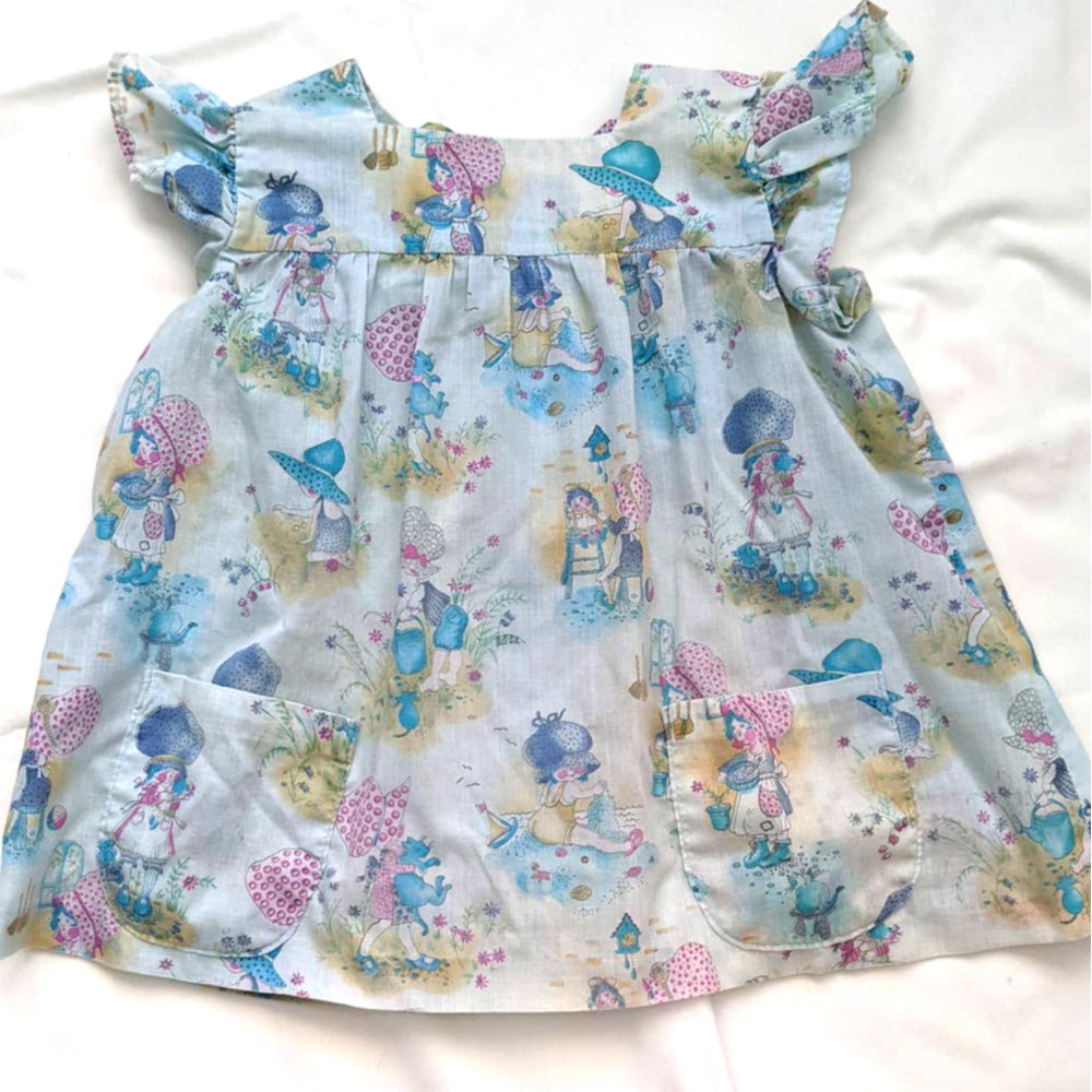 Vintage Handmade Holly Hobbie Peasant Top